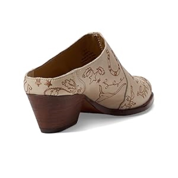 Free People Cream and Brown Patterned Mules - Picture 5 of 5